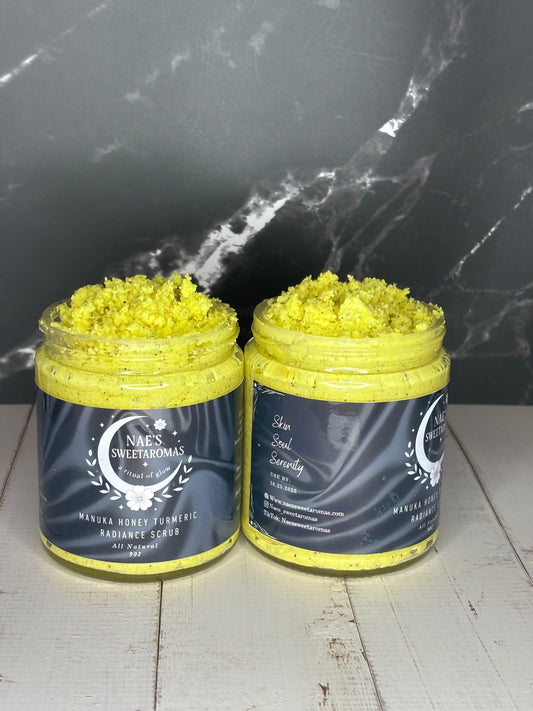 9oz Manuka Honey Turmeric Radiance scrub